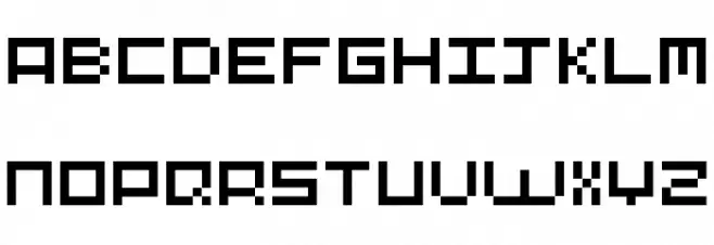 Pixel-Art Regular خط أحرف صغيرة