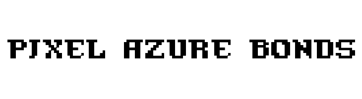 Pixel Azure Bonds  font caratteri gratis