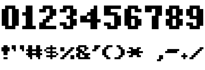 Pixel Azure Bonds Font OTHER CHARS