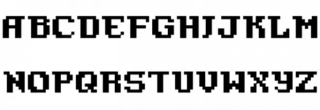 Pixel Azure Bonds Schriftart Groß