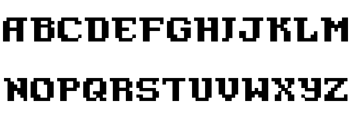 Pixel Azure Bonds Font LOWERCASE