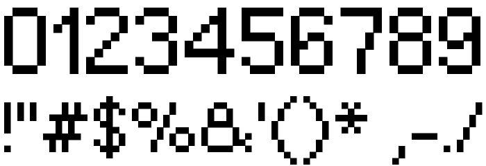 Pixel Berry 08/84 Ltd.Edition Font OTHER CHARS