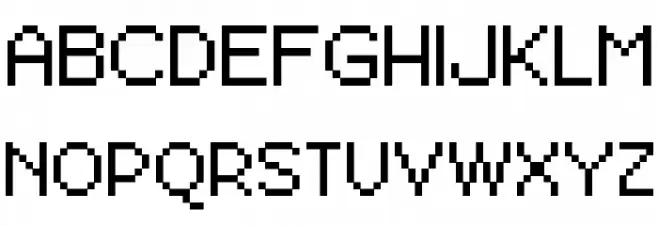 Pixel Berry 08/84 Ltd.Edition Schriftart Groß