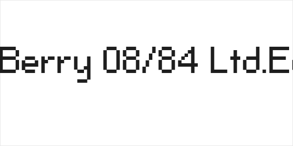 Pixel Berry 08/84 Ltd.Edition Logo