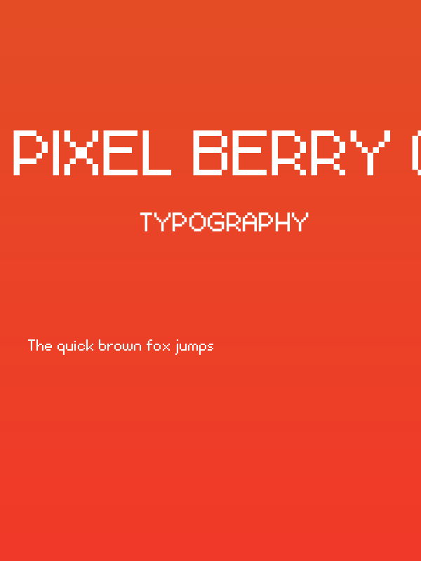 Pixel Berry 08/84 Ltd.Edition Poster
