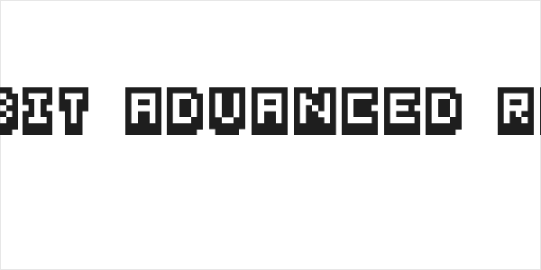 Pixel Bit Advanced Regular Logo