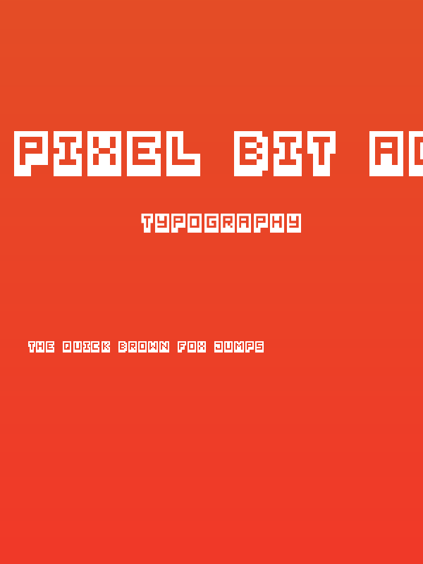 Pixel Bit Advanced Regular Poster