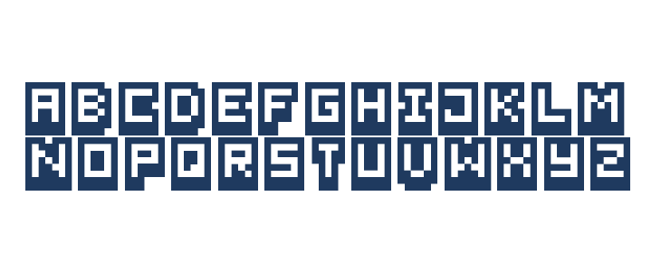 Pixel Bit Advanced Regular Lowercase