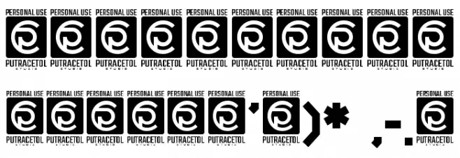 Pixel Bit Free Font OTHER CHARS