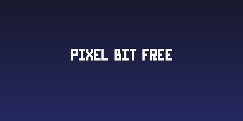 Pixel Bit Free Social Header