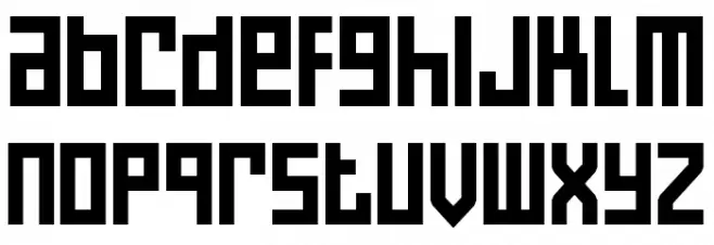 Pixel Bit Free Schriftart Kleinbuchstaben
