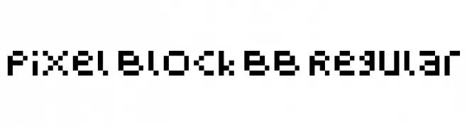 Pixel Block BB Regular  नि: शुल्क फ़ॉन्ट्स डाउनलोड