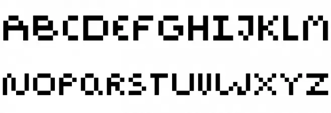 Pixel Block BB Regular Fonte MAIÚSCULAS