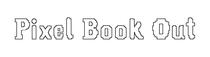 Pixel Book Out  フリーフォントのダウンロード