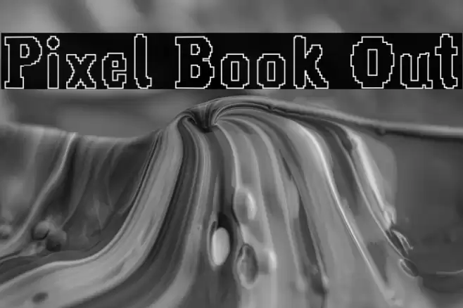 Pixel Book Out Font examples
