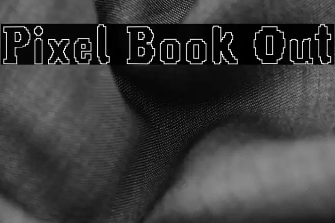 Pixel Book Out Font examples