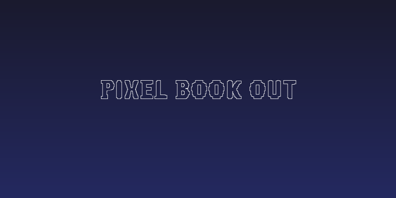 Pixel Book Out Social Header