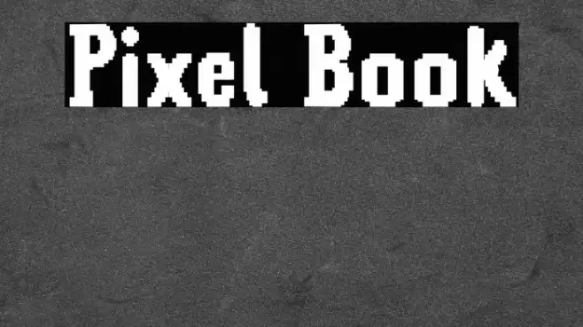 Pixel Book Font examples