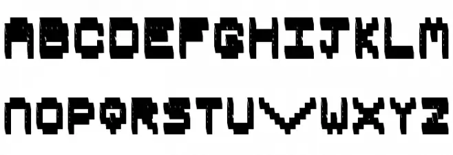 Pixel Book Schriftart Groß