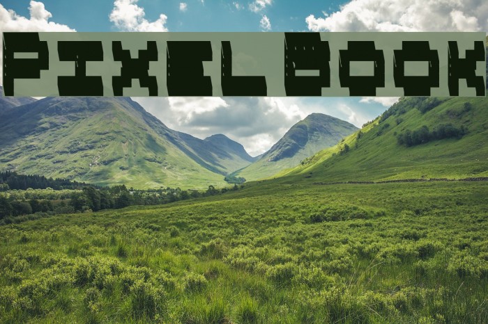 Pixel Book Font examples