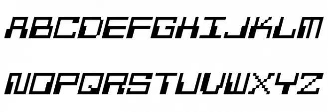 Pixel Calculon Italic Fonte MAIÚSCULAS