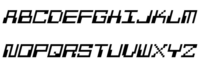 Pixel Calculon Italic Шрифта строчной