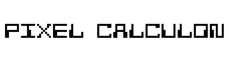 Pixel Calculon Font