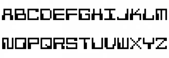Pixel Calculon Fonte MAIÚSCULAS