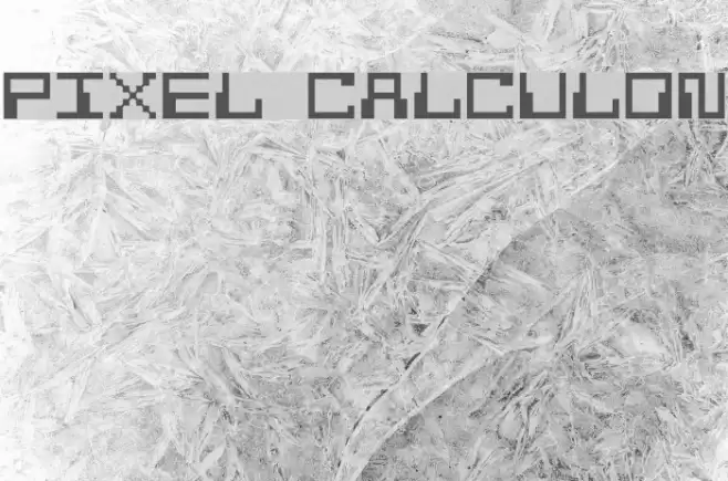 Pixel Calculon Schriftart examples