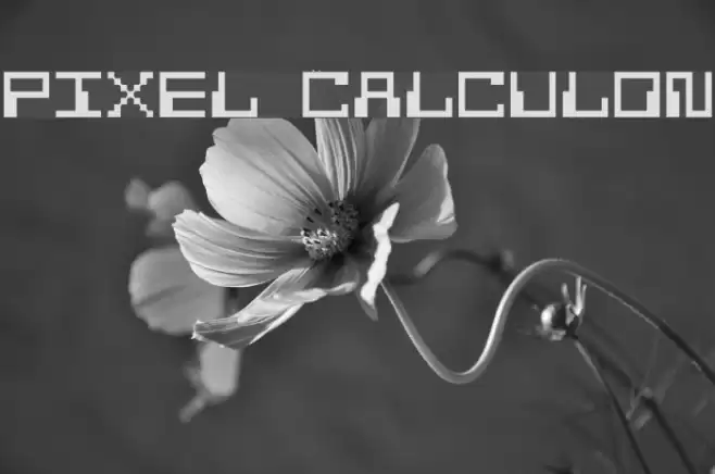 Pixel Calculon Schriftart examples