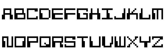 Pixel Calculon Schriftart Kleinbuchstaben