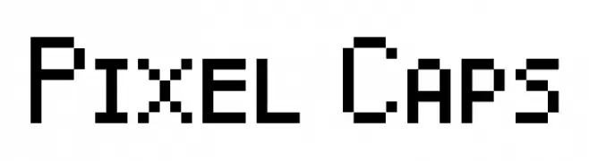 Pixel Caps  Frei Schriftart Herunterladen