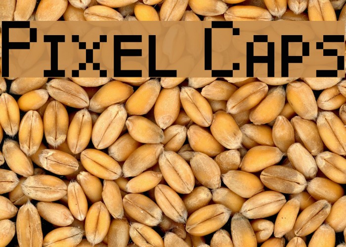 Pixel Caps Font examples