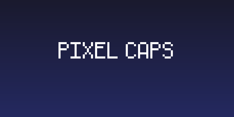 Pixel Caps Social Header