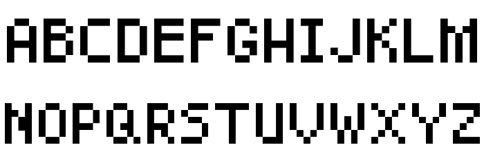 Pixel Caps Font LOWERCASE