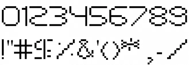 Pixel Case Font OTHER CHARS
