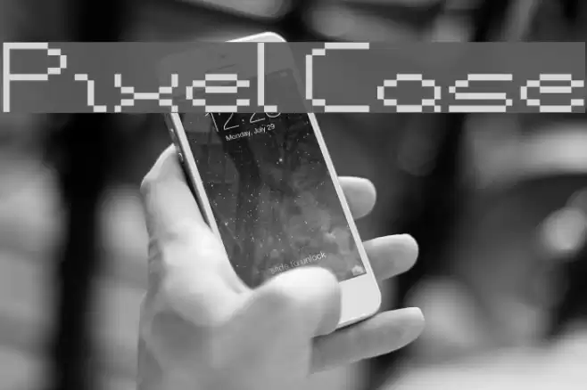 Pixel Case Font examples