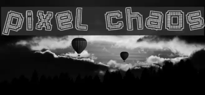 Pixel Chaos Font examples