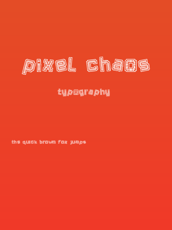 Pixel Chaos Poster