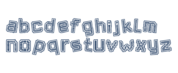 Pixel Chaos Lowercase