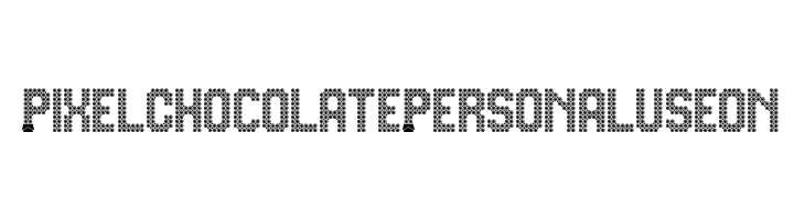 Pixel Chocolate Personal Use On  Frei Schriftart Herunterladen