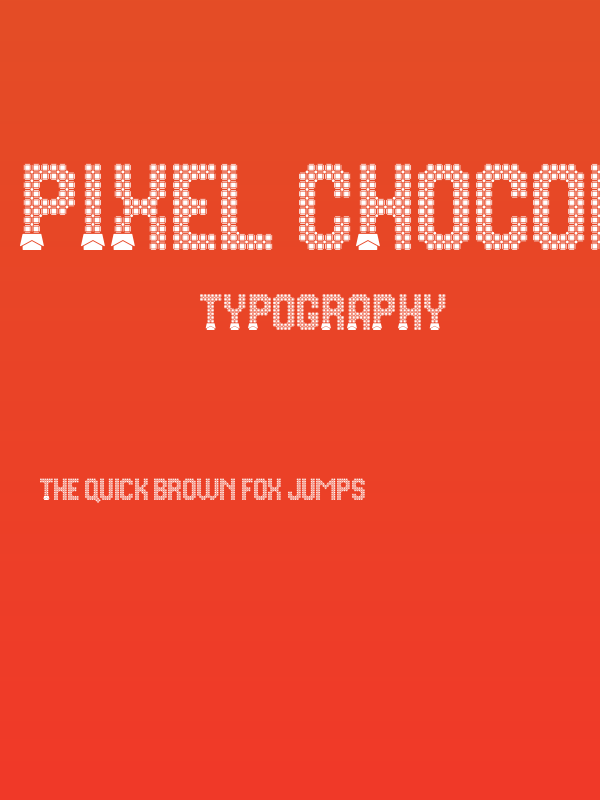 Pixel Chocolate Personal Use On Poster