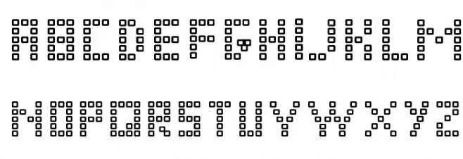 Pixel-Chunker خط أحرف كبيرة
