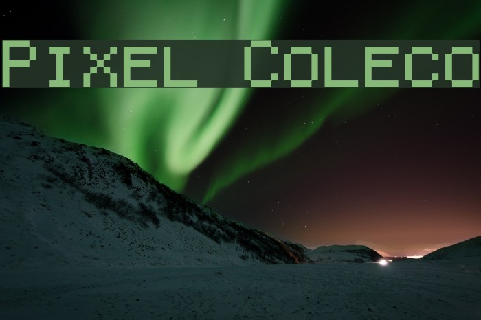 Pixel Coleco Font examples