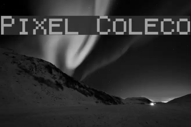 Pixel Coleco Schriftart examples