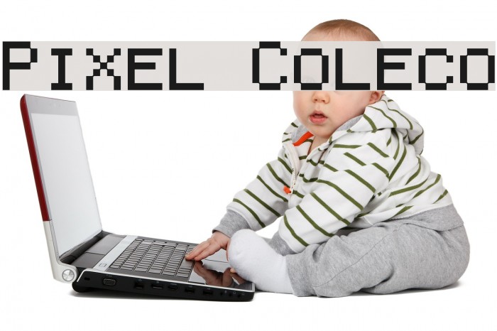 Pixel Coleco Font examples