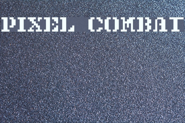 Pixel Combat Font examples