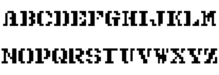 Pixel Combat Font LOWERCASE
