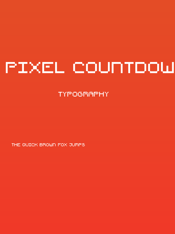 Pixel Countdown Poster