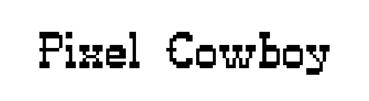 Pixel Cowboy  Frei Schriftart Herunterladen